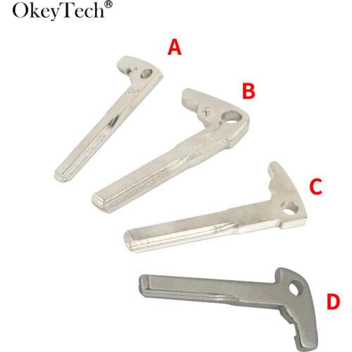 OkeyTech Replacement Smart Car Key Blade for Mercedez Benz BGA Chrome C E Class Insert Uncut Blank Blade High Quality