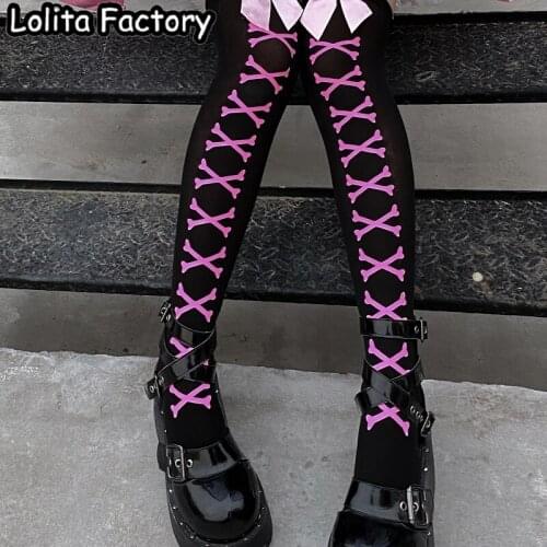Gothic Lolita Sweet Lolita cosply party stockings Pantyhose Stockings Plus Size Harajuku Tattoo Patterned stocking