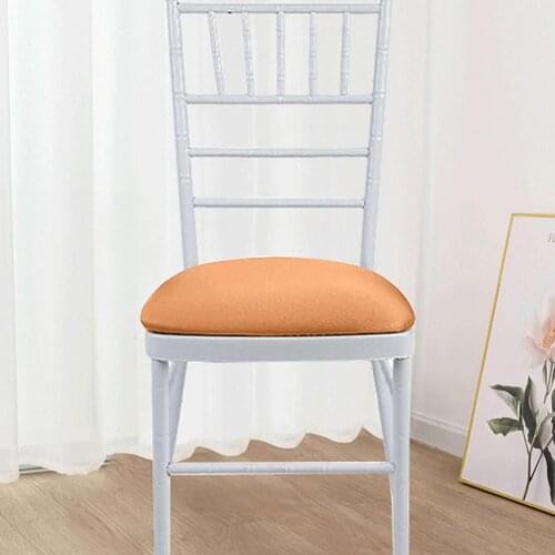 European Simple Chair Cover Elastic Protective Polyester Stretch Fitted Dining Round Chair Seat Protector for Kitchen Wholesale
