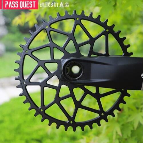 Pass Quest Sram nx gx xx1 force gxp dub axs Round Narrow Wide Chainring 38t-52t Bike Bicycle Chainwheel 0mm Offset Crankset
