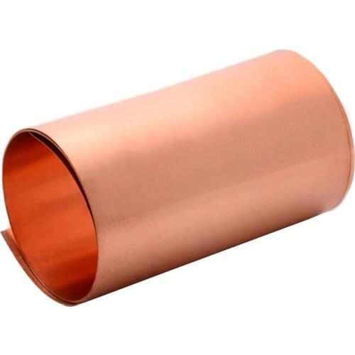 1Pcs New 99.9% Pure Copper Cu Metal Sheet Foil Roll Tape Foil Plate 0.2mmx100mmx1000mm For Industry Tools