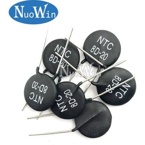 10pcs Thermistor Thermal Resistor NTC 8D-20