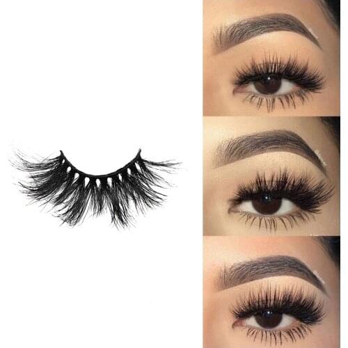 100% Handmade Natural Thick Eyelashes Wispy Makeup Extention Tools 3D Mink Hair Volume Soft False Eyelashs