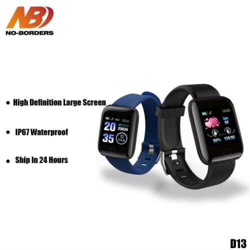 2020 D13 Smart Watches 116 Plus Heart Rate Watch Smart Wristband Sports Watches Smart Band Waterproof Smartwatch Android A2 IWO