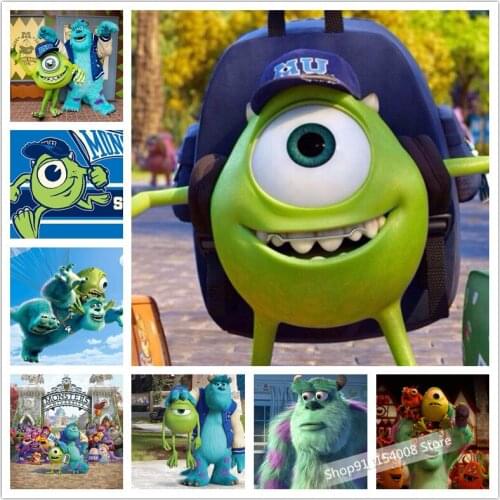 Disney Monsters University DIY 5D Diamond Painting Diamond Art Embroidery Cross Stitch Full Round/Square Drill Home Decor Gift