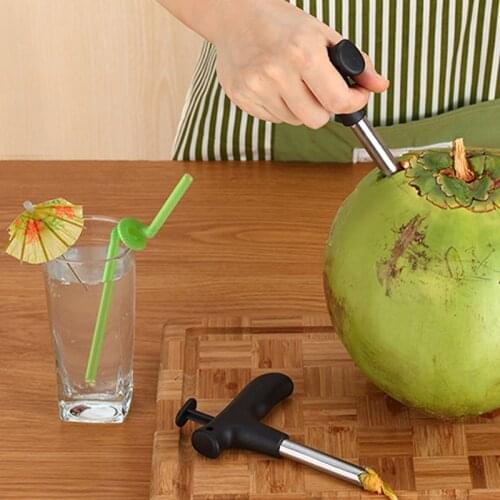 Coconut opener fruit Drill hole Stainless steel can opener Kitchen utensils Small tools Cooking tools home gadgets