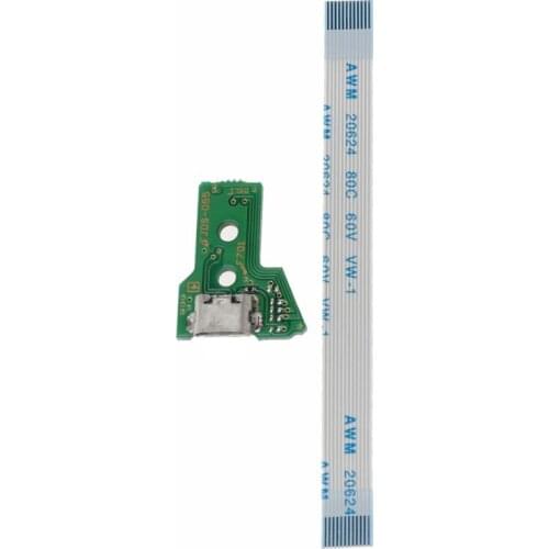 HX6A Replace USB Charging Port Board For JDS-055 PS4 Controller With 12Pin Flex Cable