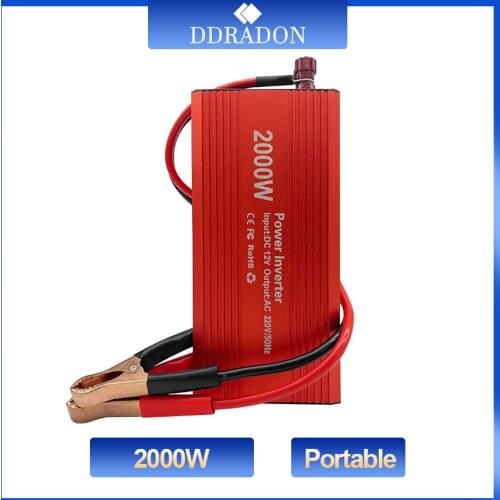 1000W power inverter Modified Sine Wave DC 12V to AC 220V car Transformer Convert EU socket Converter Charger Converter Adapter