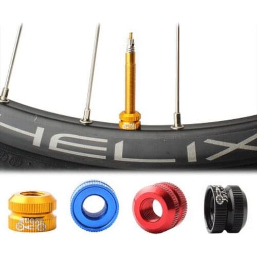 Bicycle Presta Valve Nut Bike Inner Tube Valve Caps Vacuum Tire Nozzle Lock Nut MTB Mountain Road Bike Parts Multi Colors