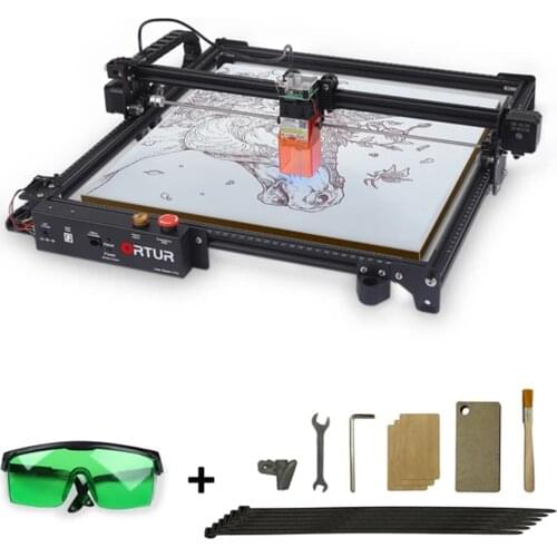 Ortur Laser Master 2-20W LU2-4 DIY Laser Marking for Metal with 32-bit Motherboard LaserGRBL(LightBurn) 400×400mm Wrok Size