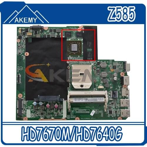 Akemy DALZ3CMB8E0 Motherboard For Lenovo Z585 Laptop Motherboard PGA FS1 HD7670M/HD7640G DDR3 100% Test Work