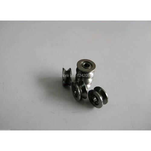 Miniature bearing U624ZZ 624VV 624V with u-shaped slot size 4*13*7 mm linear bearing guide rail bearing