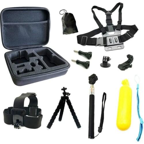 Sports camera accessory set for Gopro hero Straps Mounts Action Camera for SJCAM SJ4000 Yi 4K EKEN H9R