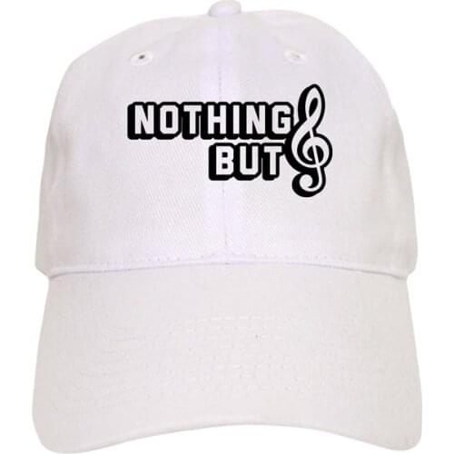 Nothing But Music Note Baseball Cap Adjustable Hiphop Style Printed Design Hat