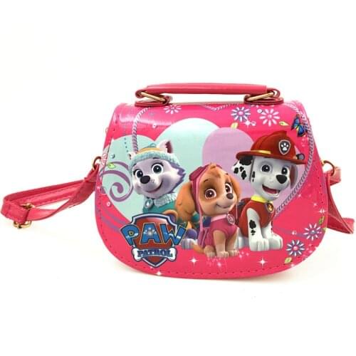 New PU Paw Patrol Handbag Cute Snow Queen Mini Bag Children Cartoon Messenger Bags For Girls Kids Tote Girls Shoulder Bag