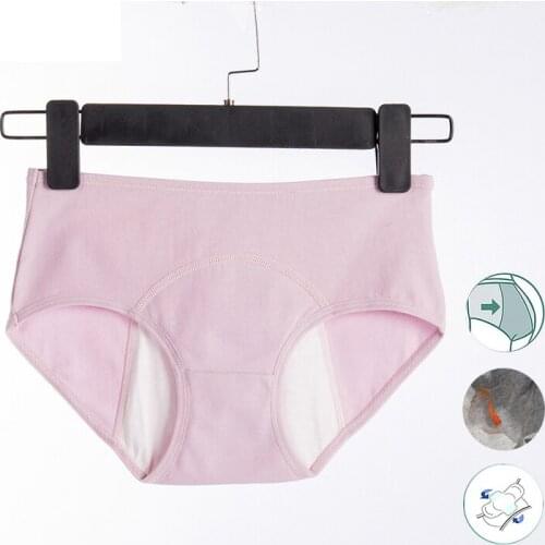 New Breathable Leak Proof Menstrual Panties for Women Widen Physiological Pants Underwear Girls Period Cotton Waterproof Briefs