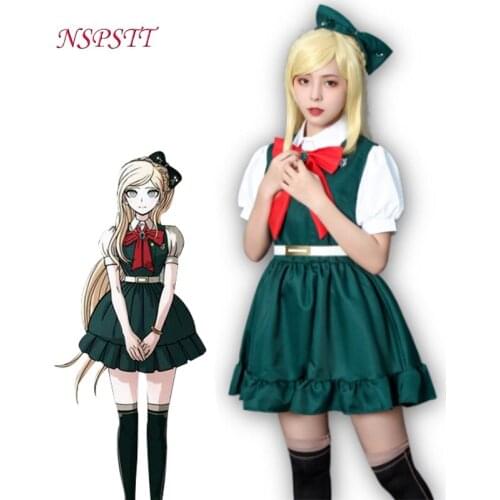 NSPSTT Anime Danganronpa Sonia Nevermind Cosplay Costume Danganronpa 2 Cosplay Costume for Women School Uniform Halloween Outfit