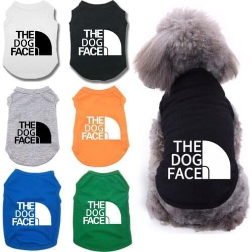 Dog Clothes The Dog Face Summer Pet Clothes Dog Vest for Small and Medium-sized Dog Puppy Clothing Sweatshirt for dogs Chihuahua