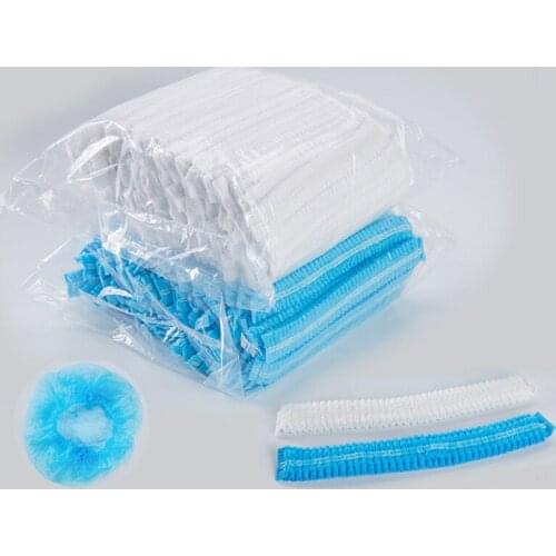 Disposable 100pcs Microblading Non Woven Fabric Permanent Makeup Hair Net Caps Sterile Hat For Eyebrow Tattooing Catering Hat