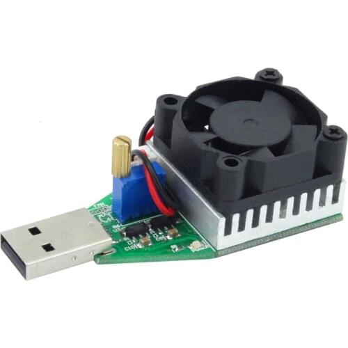 RD Industrial Grade USB Interface Discharge battery test capacity with fan adjustable current 15w Electronic Load resistor