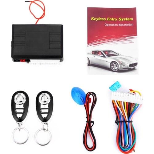 Universal Car Alarm System Auto Door Remote Central Control Lock Locking Keyless LED Keychain Central Kit Door Lock
