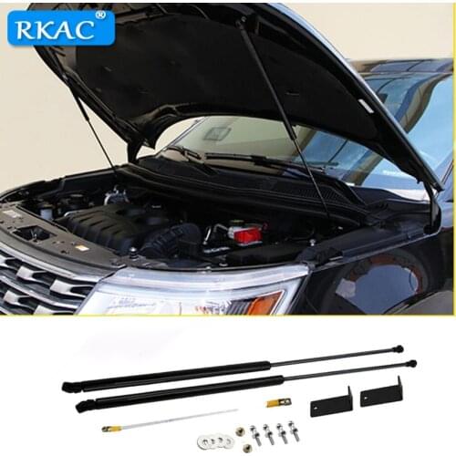 RKAC Car Refit Bonnet Hood Gas Shock Lift Strut Bars Support Rod For Ford Explorer 2013-2018 Car-styling