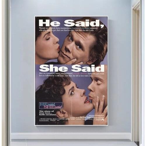V0920 He Said, She Said Vintage Classic Movie Wall Silk Cloth HD Poster Art Home Decoration Gift
