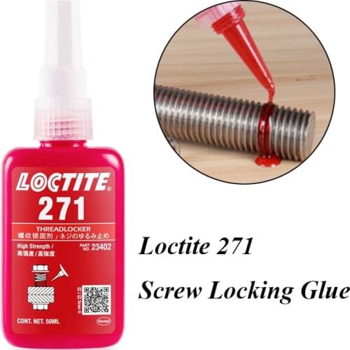 50ml High Strength Loctite 271 Threadlocker Anaerobic Adhesive Screw Sealing Glue Anti-Corrosion Thread Locker Locking Glue