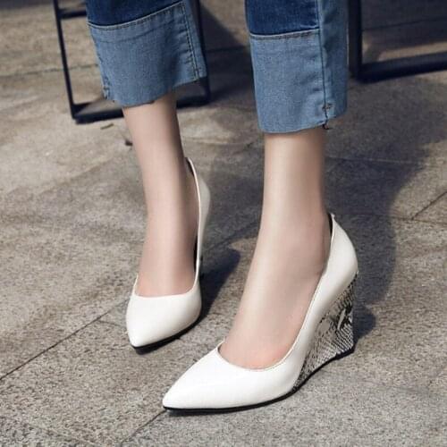 Brand New Patent Leather Shoes Women High Heels Fashion Sexy Pumps High Heels Pointed Toe Ladies Shoes High Quality