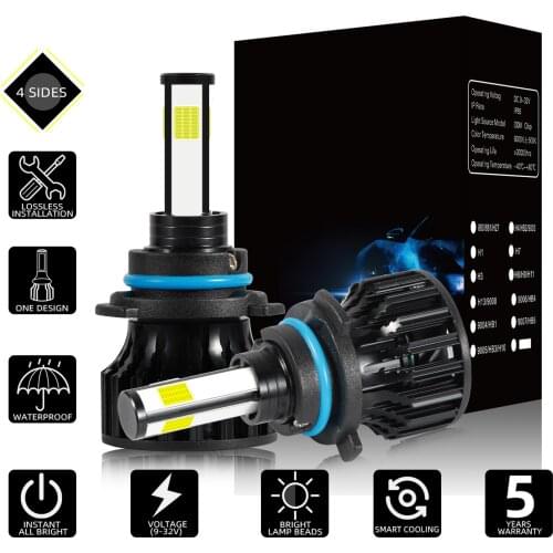 2pcs Car Lights H7 H11 9005 40w 6000lm Headlamps Mini 9006 Led Headlight Bulbs Shining On All Sides Led Hi/lo Beam