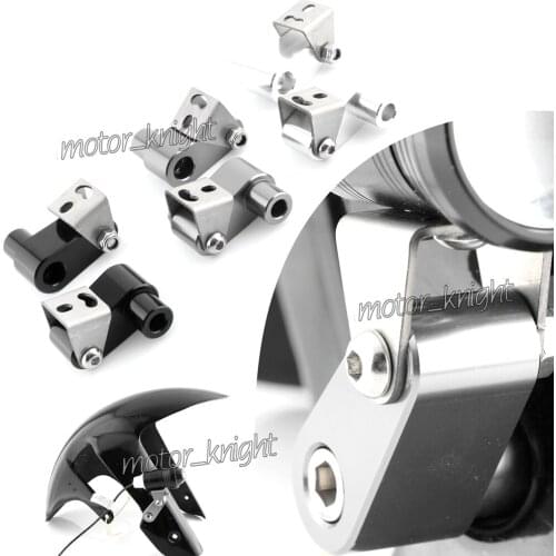 2Pcs Front Tire Fender Mounting Bracket Work Light For Kawasaki NINJA250 NINJA H2 SX/R Carbon ZX-10R/RR ZX-14R SE ZZR1400 J300