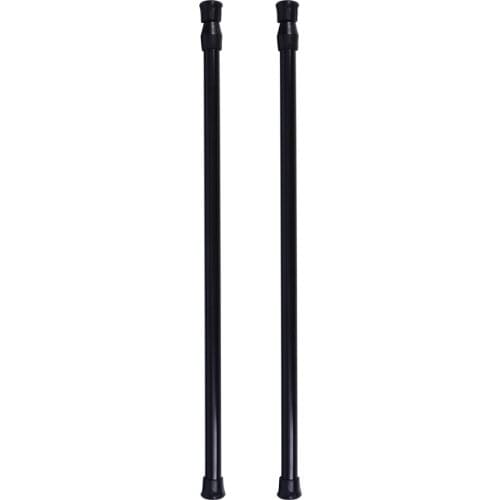 2PCS Punch Free Clothes Drying Poles Curtain Rods Retractable Tension Poles
