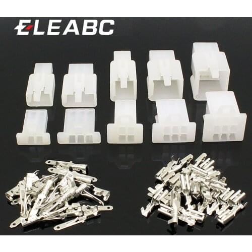 5set/lot 2.8mm 2/3/4/6/9 pin Automotive 2.8 Electrical wire Connector Male Female cable terminal plug Kits Motorcycle ebike car