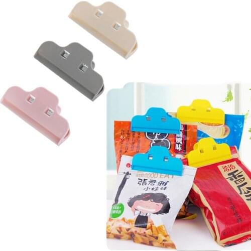 5Pcs Portable Bag Seal Clips Kitchen Snack Sealing Clamp Moistureproof Fresh Keeping Sealer Food Storage Clip Kitchen Tool