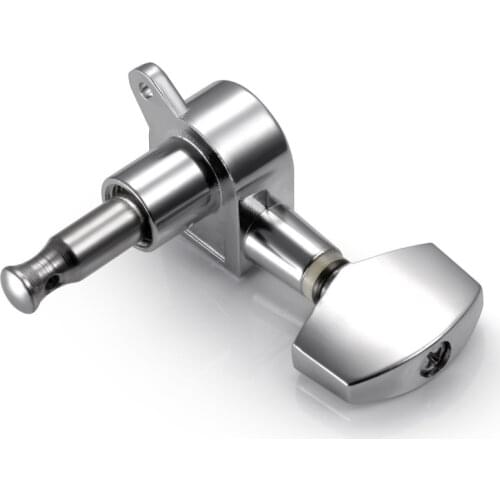 6 Pieces Silver Acoustic Guitar Machine Heads Knobs Guitar String Tuning Peg Tuner(3 for Left + 3 for Right)