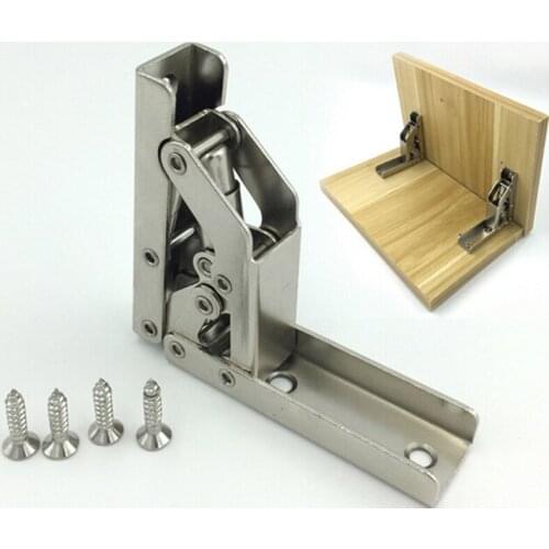 90/180 Degree Folding Hinge Cold Rolled Steel Door Cabinet Closet Door Hinge Furniture Corner Connection Hardware Accessories
