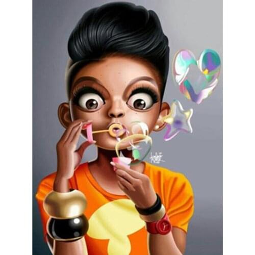 Diamond Embroidery Portrait DIY Diamond Painting girl Full Round square Drill Home Decor Picture Of Rhinestone gift