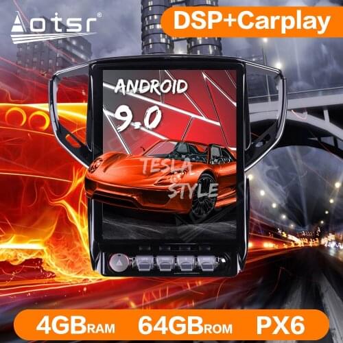 Tesla Style Android 9.0 PX6 4G 64GB Car Radio GPS Navigation For Maserati Ghibli 2013-2019 Auto Stereo Multimedia Player Carplay