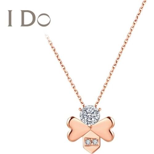 I Do Romance Series 2021 trend Necklace Fine Jewelry True Diamond Necklace For Women Gift Birthday 18K Gold Chain