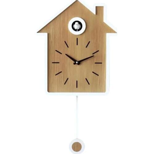 Cuckoo Clock Living Room Wall Clock Reset Bird Cuckoo Alarm Clock Watch Modern Brief Home Decorations Day Time Alarm