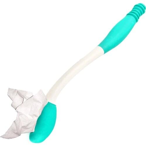 Toilet Self Wipe Aids Long Reach Wiper Tissue Grip Helper Paper Holder for Elder EL