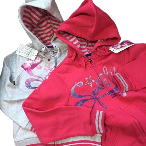 Sweatshirts new arrival 2021 spring summer baby girl hoodies with fleece thick export Europe 6-11 years old