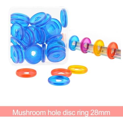 Fromthenon 30pcs Heart-shaped Disc Rings for Mushroom Hole Disc-bound System Notebook Planner Ring Binder Accessories Stationery