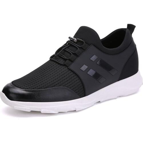 Mens Genuine Leather Loafers Fashion Men Shoes Breathable Male Shoes Plus Size Increased Shoes Soft Driving Flats Men Moccasins