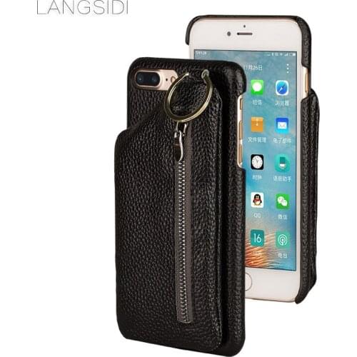 Luxury brand mobile case back zipper wallet case for iphone X mobile phone set all handmade custom processing
