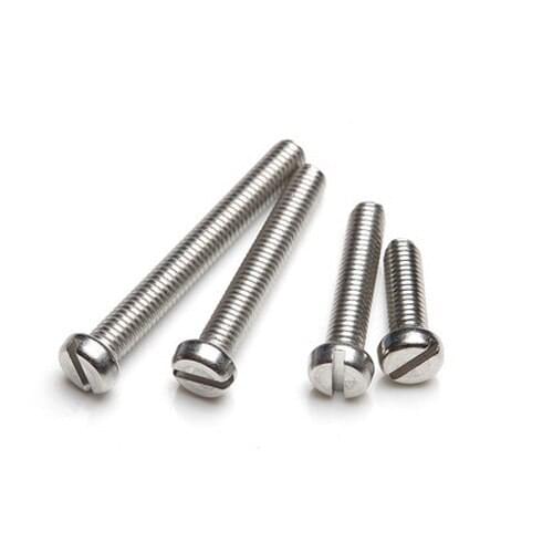 M3.5x(8mm/12mm Length) Slotted screws cylindrical head screw one font slot bolt 304 stainless steel