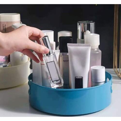 Multi-Function Rotating Tray Anti-slip Round Modern Kitchen Organizer Cosmetics Container SANA889