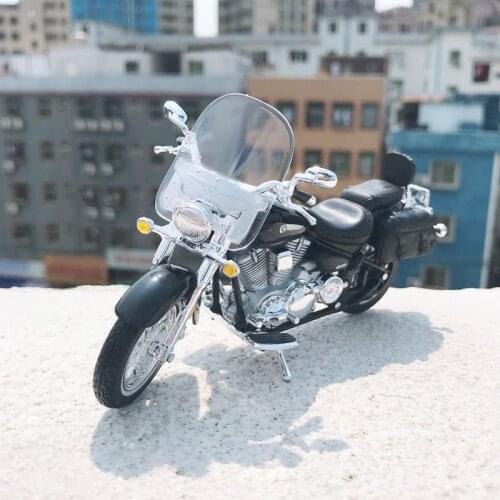 Maisto NEW 1:18 YAMAHA ROAD STAR Alloy Diecast Motorcycle Model Workable Shork-Absorber Toy For Children Gifts Toy Collection