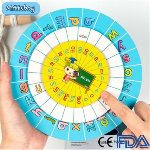 Montessori Educational Wooden toy 3D Learn Digital Clock Wooden Turntable Board Game Kid Toy for Children Adult Family Arty Game