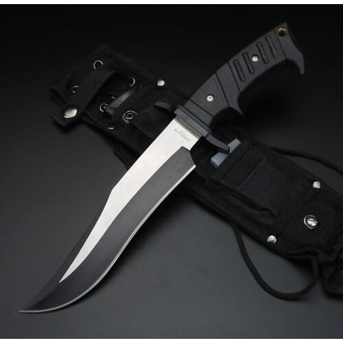 Jungle adventure outdoor knife portable portable life long straight knife integrated steel high hardness military knife